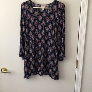 Massimo Paisley Print Minidress Size S Gently Used